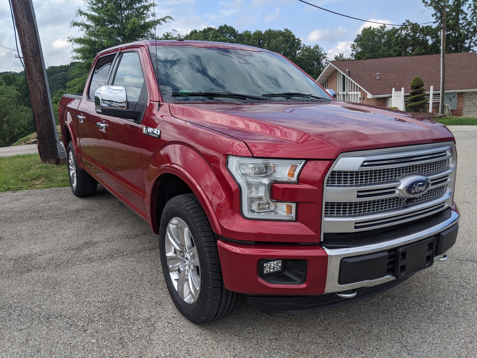 Pre-Owned 2016 Ford F-150 Platinum in Ruby Red Metallic Tinted ...