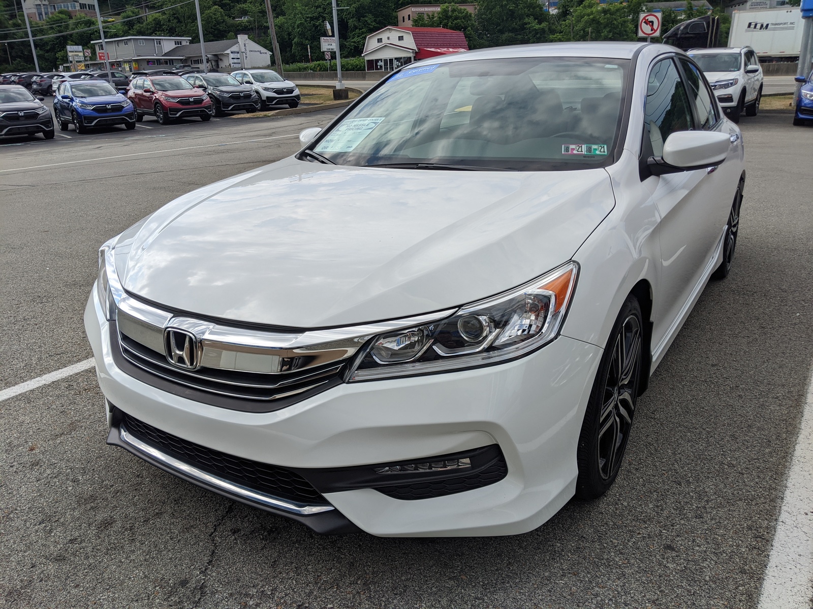 Certified Pre-Owned 2017 Honda Accord Sedan Sport in White Orchid Pearl