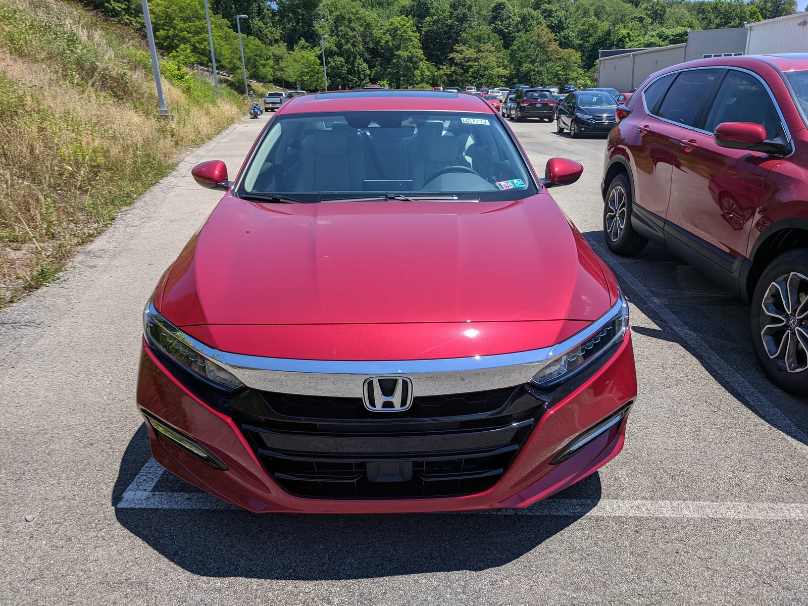 New 2020 Honda Accord Hybrid EXL in Radiant Red Metallic Greensburg
