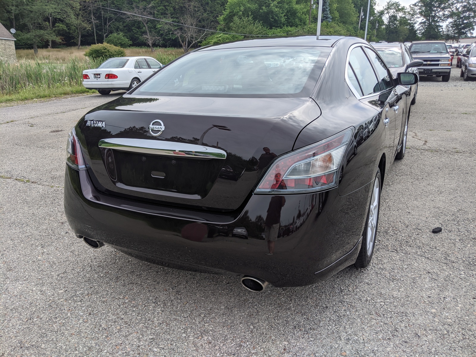 Pre-owned 2014 Nissan Maxima 3.5 S In Crimson Black Metallic 