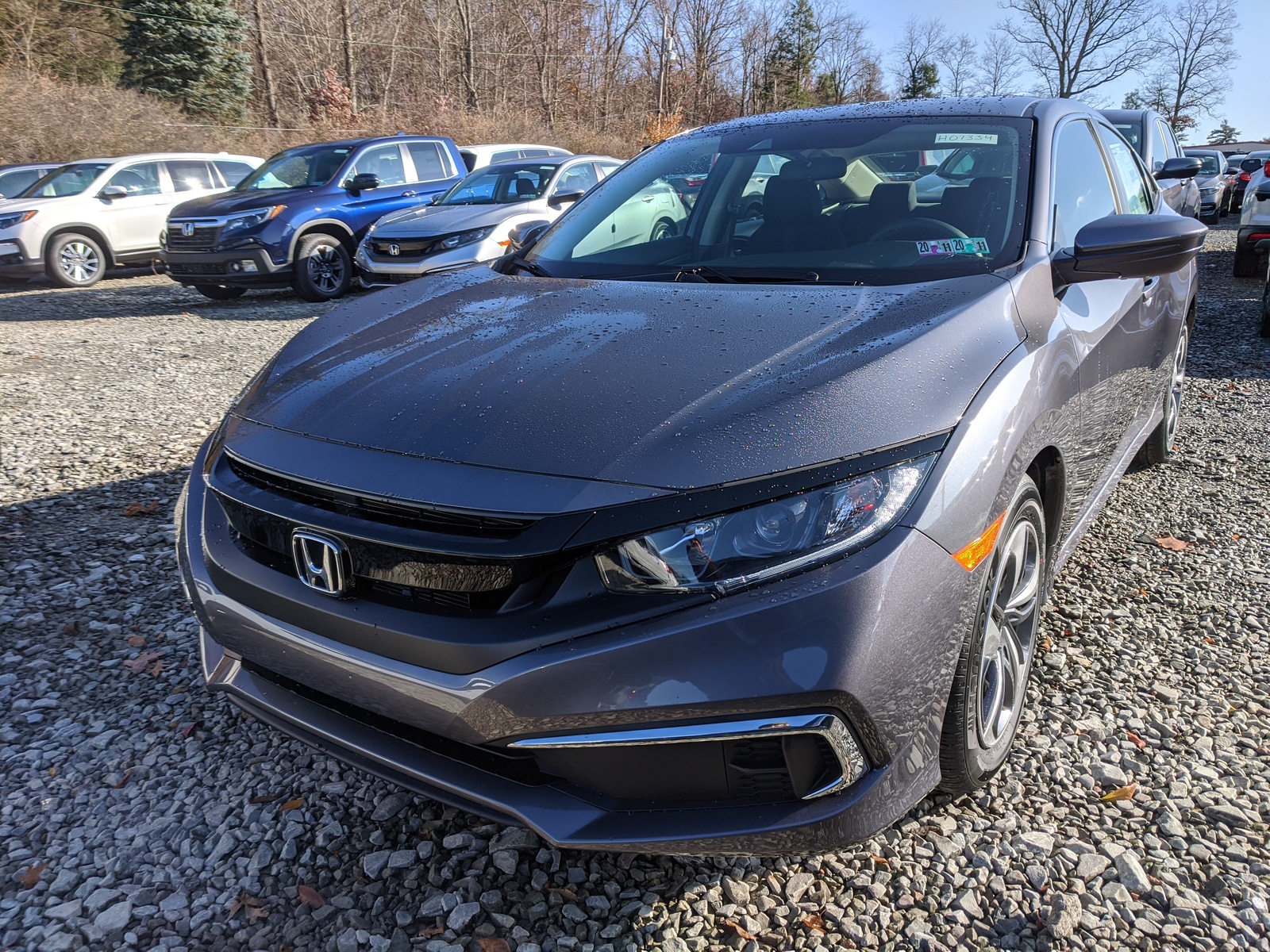 New 2020 Honda Civic Sedan LX in Modern Steel Metallic | Greensburg | # ...