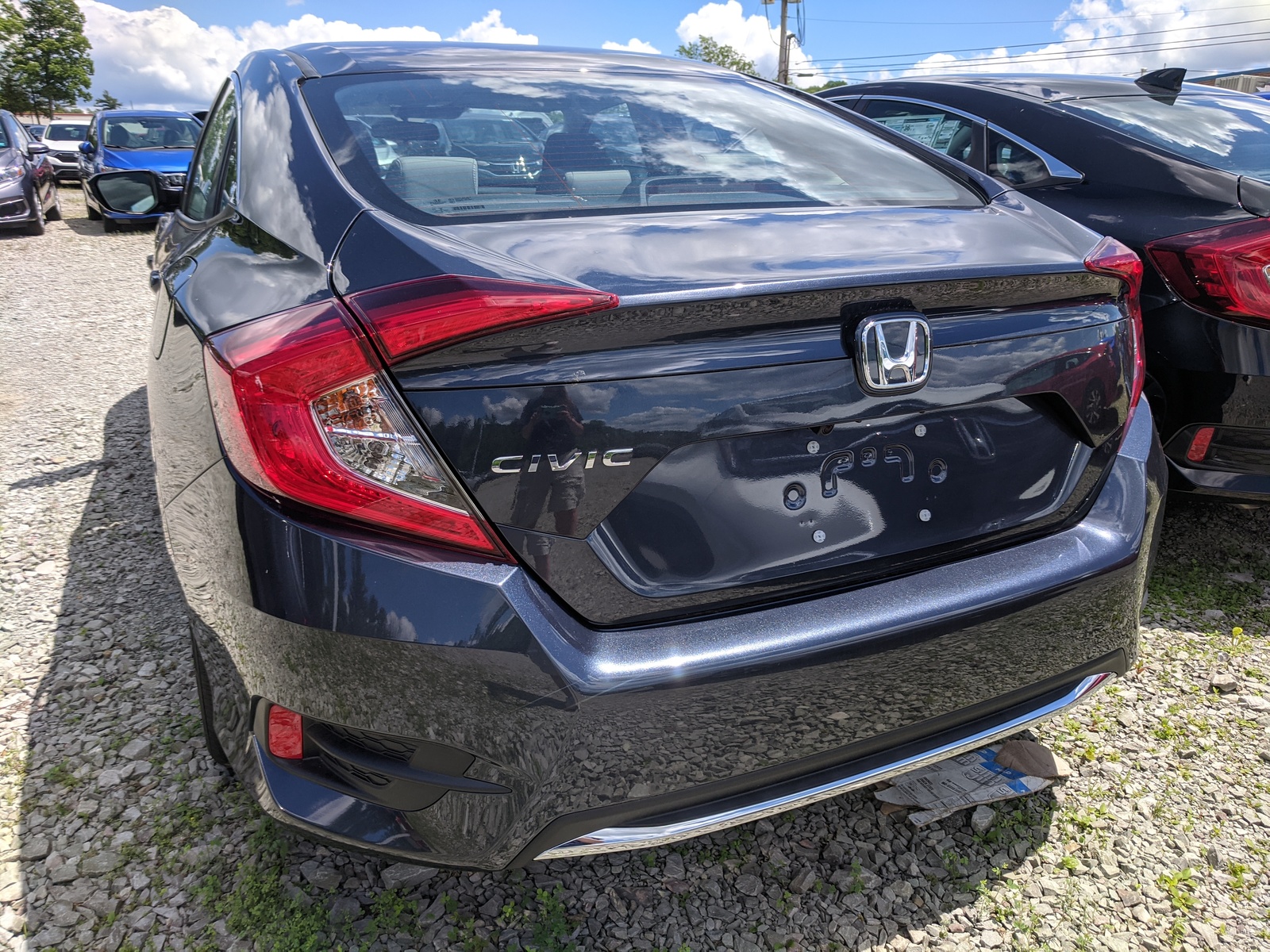 New 2020 Honda Civic Sedan Lx In Cosmic Blue Metallic Greensburg H07912 5700