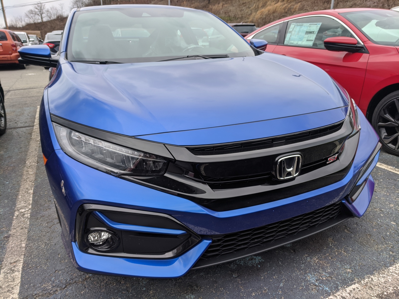 New 2020 Honda Civic Si Coupe in Aegean Blue Metallic Greensburg 