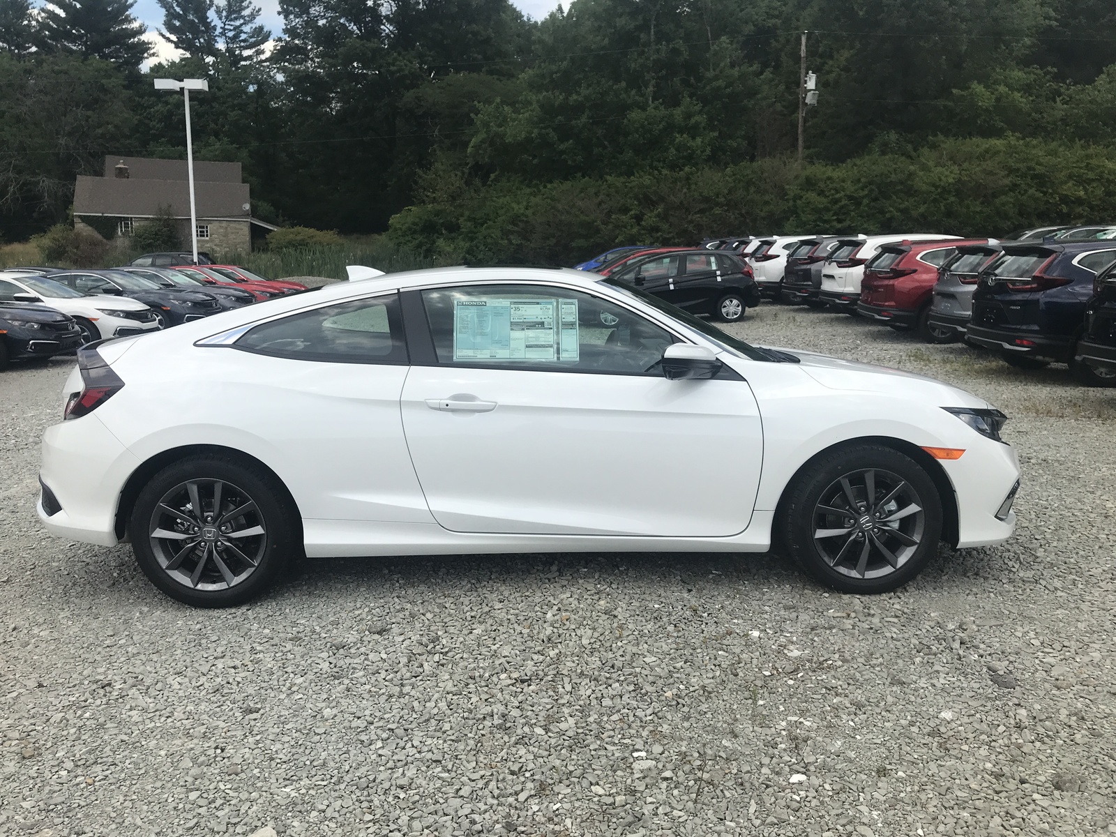 New 2020 Honda Civic Coupe EX in Platinum White Pearl | Greensburg | # ...