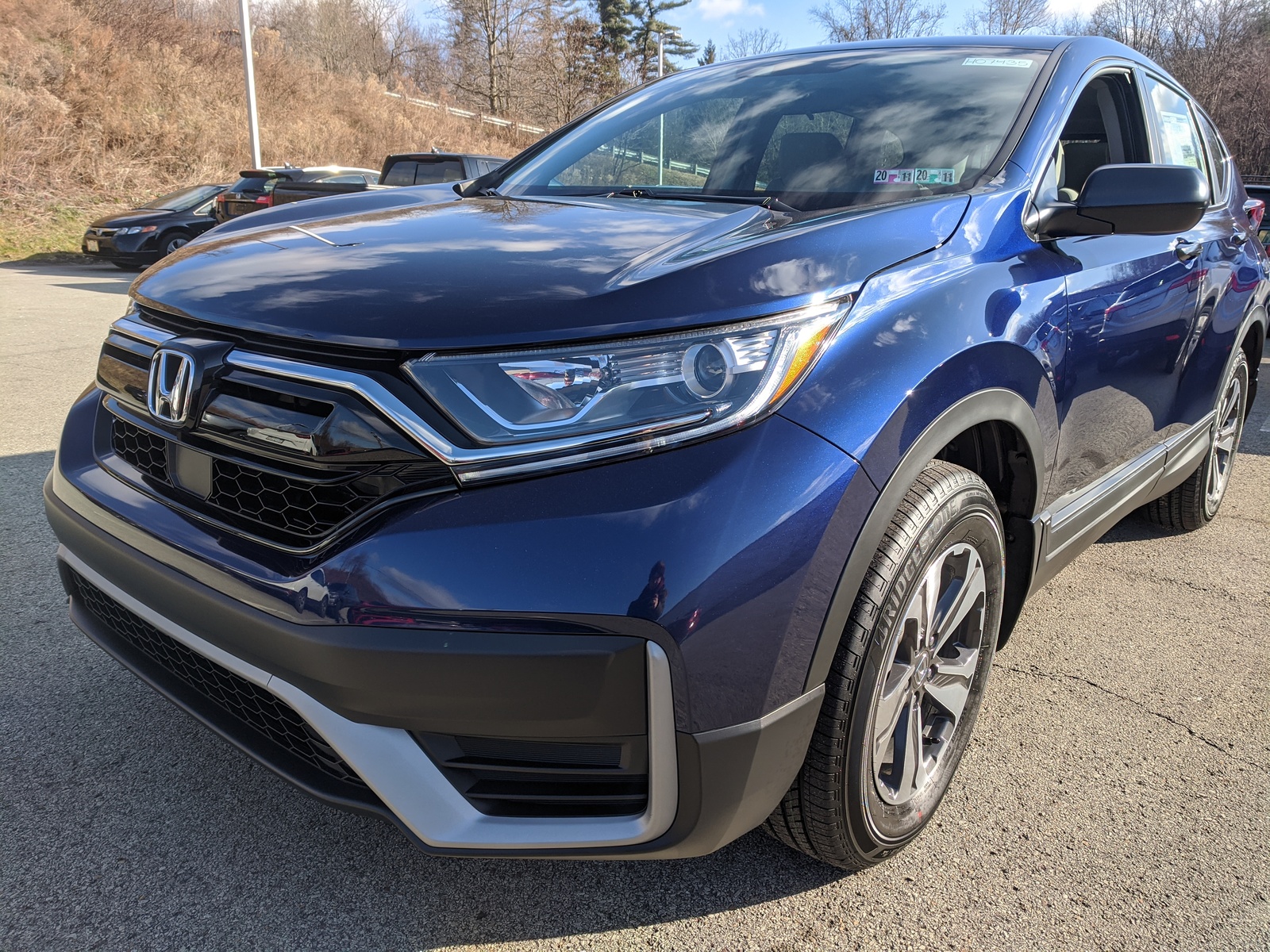 New 2020 Honda CRV LX in Obsidian Blue Pearl Greensburg H07879