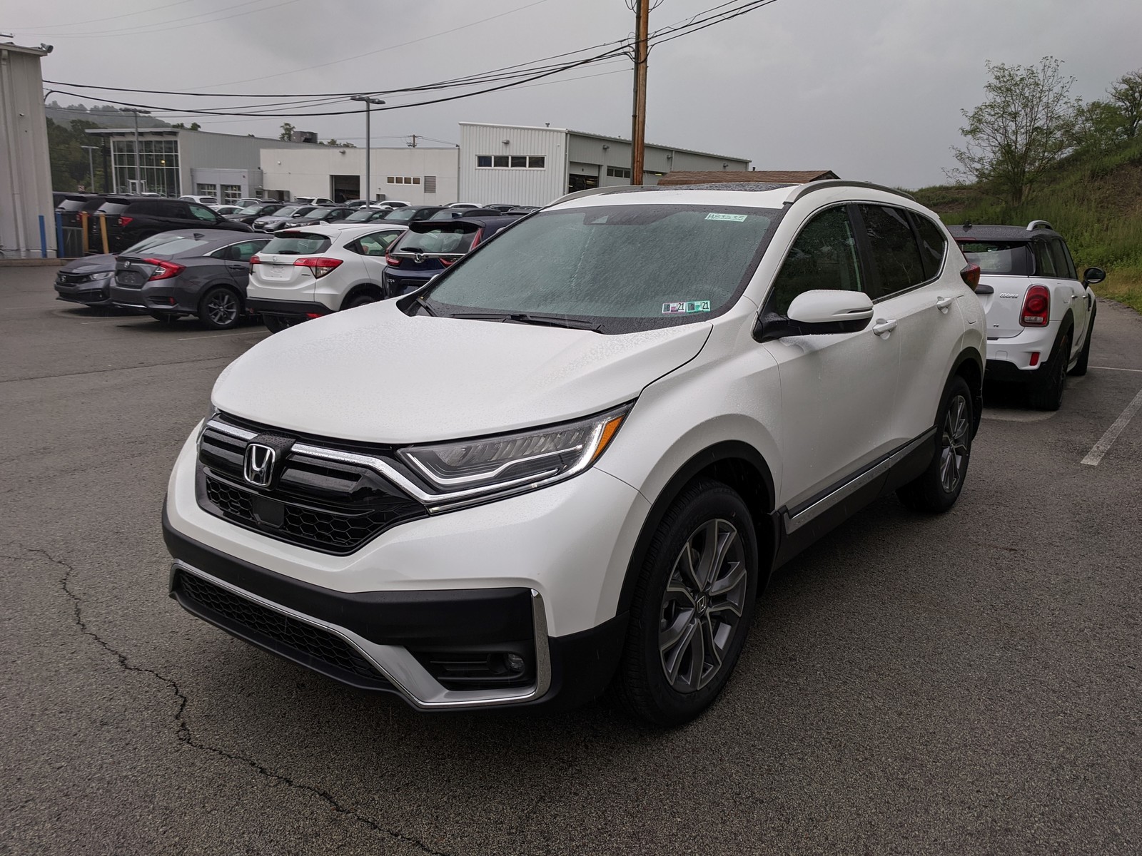 New 2020 Honda CR-V Touring in Platinum White Pearl | Greensburg | #H83235