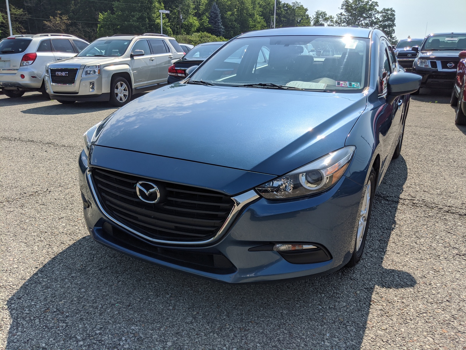 Pre-Owned 2017 Mazda Mazda3 4-Door Sport in ETERNAL BLUE MICA ...