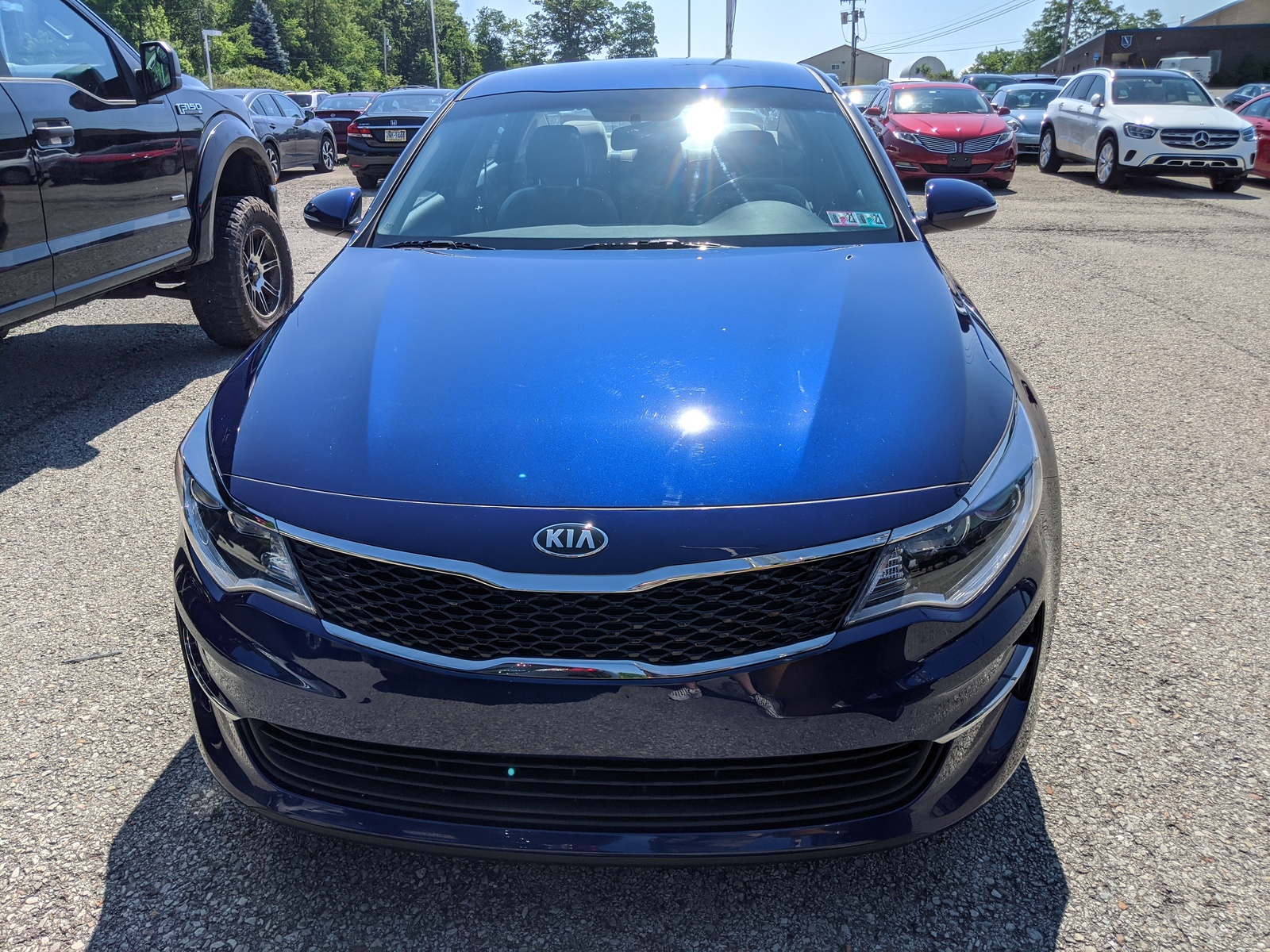 Pre Owned 2017 Kia Optima Lx In Horizon Blue Greensburg K81609a