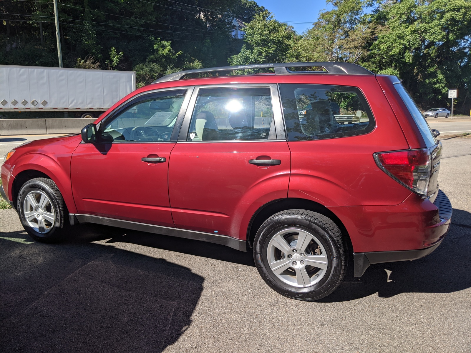PreOwned 2013 Subaru Forester 2.5X in Camellia Red Pearl